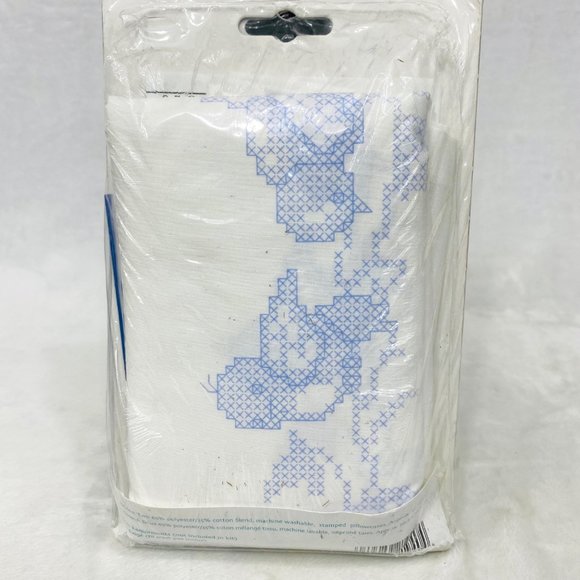 Janlynn Stamped Cross Stitch Pillow Cases - New/Sealed - Picture 8 of 9
